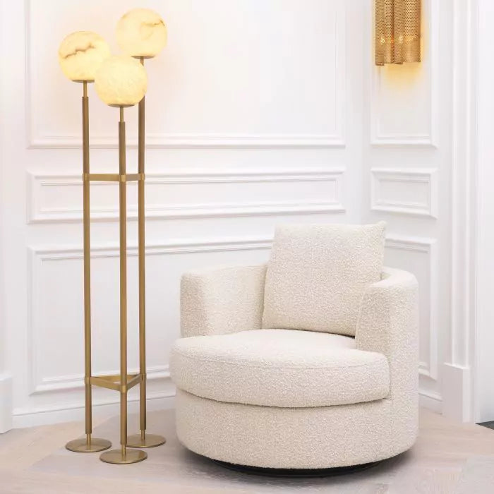 Fotoliu Pivotant Felix Boucle Cream 113960, Eichholtz